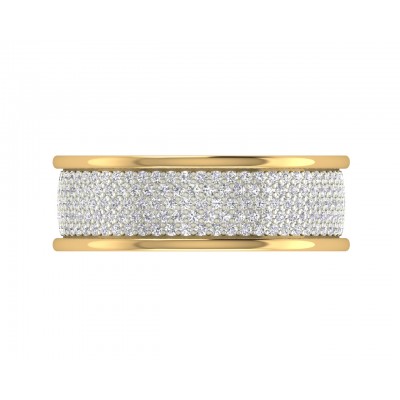 Divya Two Tone Diamond Band